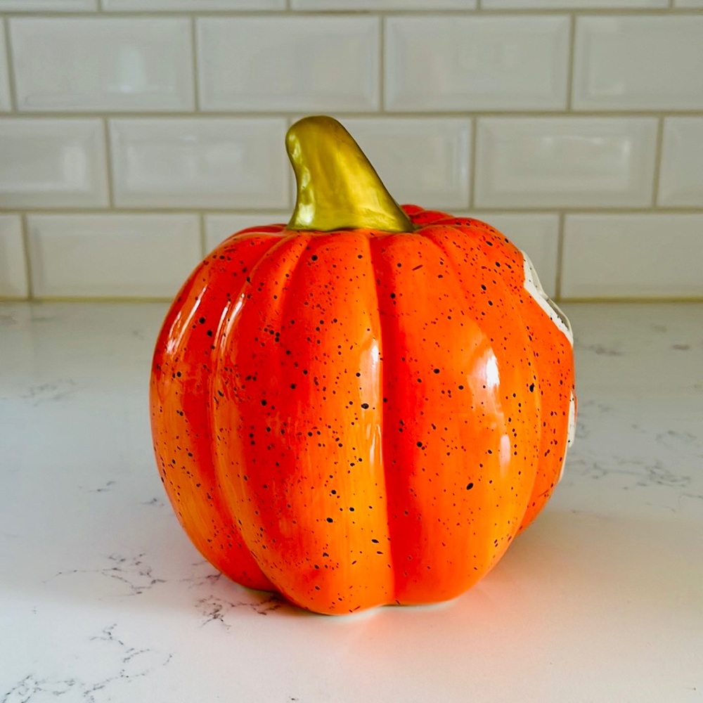 Rite Aid Orange Ceramic Light Up Jack O Lantern Pumpkin 🎃 - Picture 7 of 10